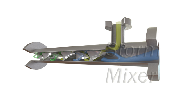 chemical mixing with a static mixer chemical mixer